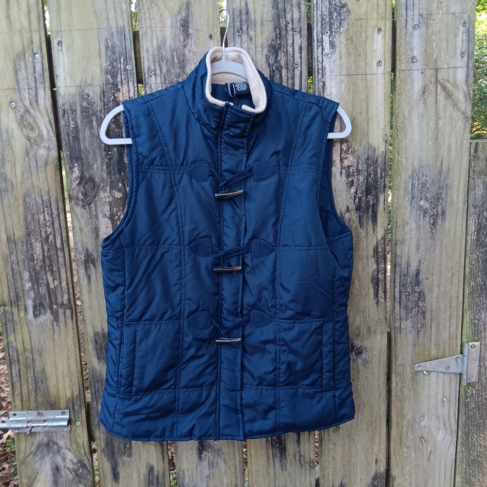 Jason Maxwell Women's Navy Lightweight Puffer Vest M